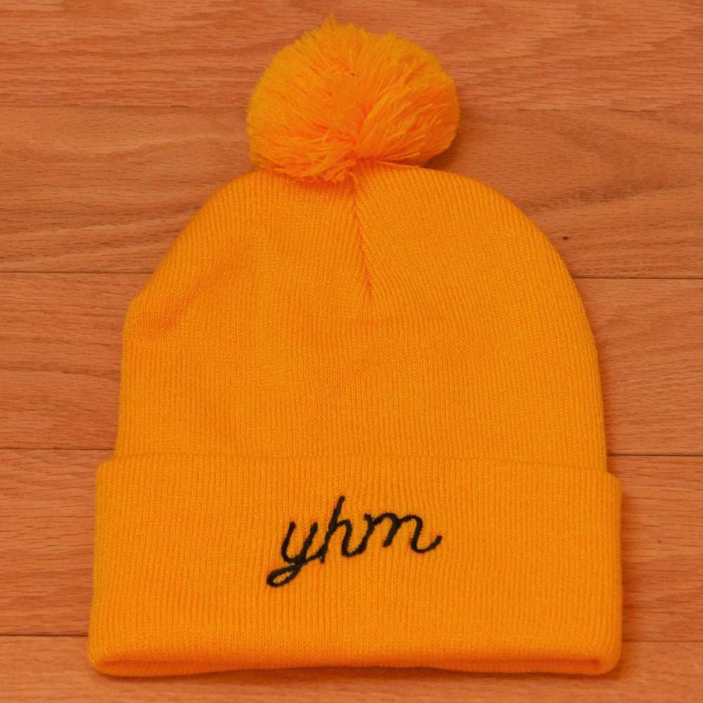 Vintage Script Pom-Pom Beanie • YQB Quebec City • YHM Designs - Image 10