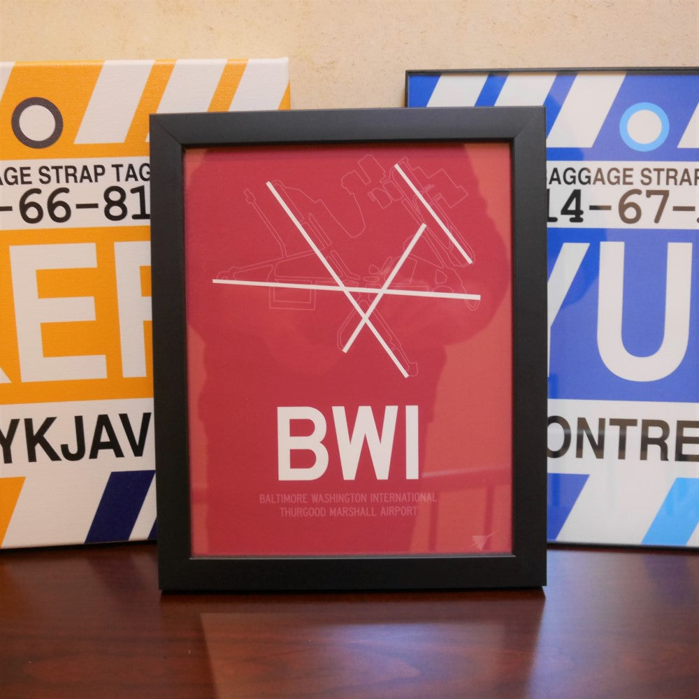 Travel-Themed Framed Print • BWI Baltimore • YHM Designs - Image 18