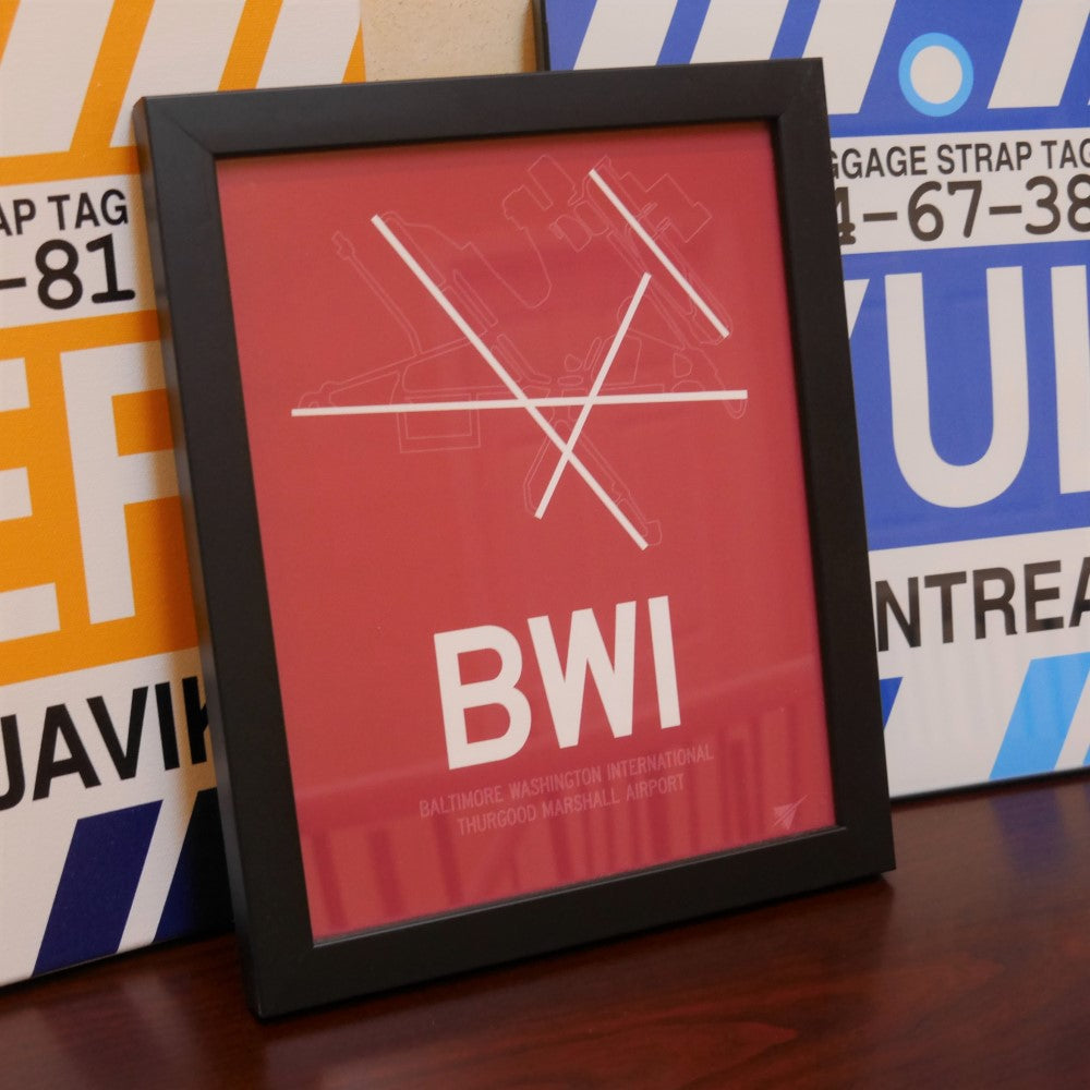 Travel-Themed Framed Print • BWI Baltimore • YHM Designs - Image 19