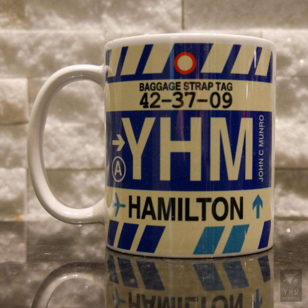 Travel-Themed Coffee Mug • YQQ Comox • YHM Designs - Image 04
