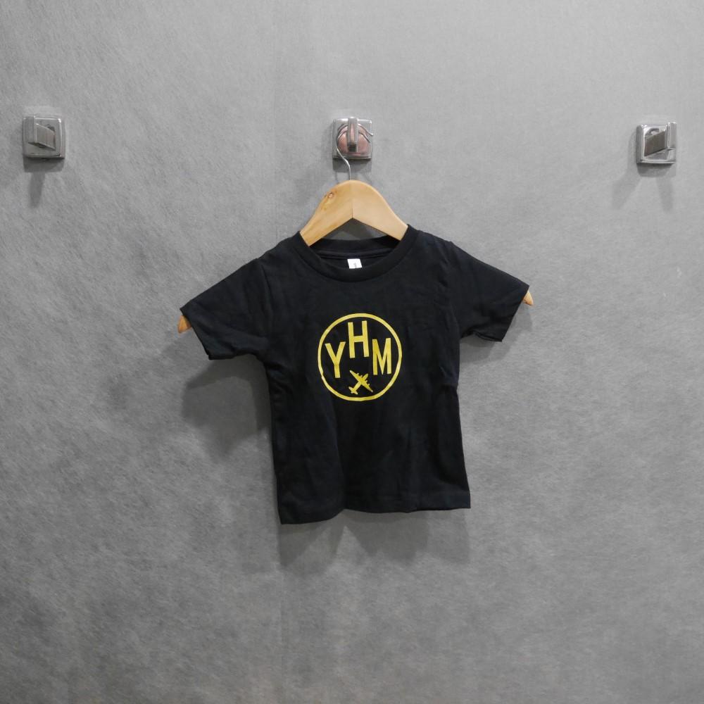 YHM Designs - YQM Moncton Airport Code Baby T-Shirt - Colourful Blocks Design - Image 05
