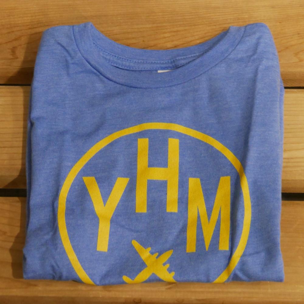 YHM Designs - YUL Montreal Airport Code Toddler T-Shirt - Colourful Blocks Design - Image 06