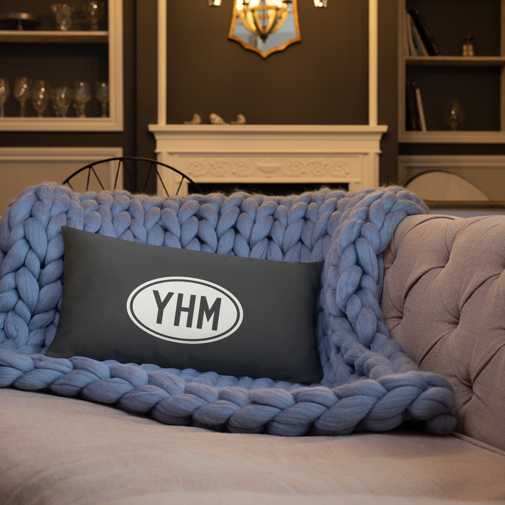 Unique Travel Gift Throw Pillow - White Oval • YYZ Toronto • YHM Designs - Image 06
