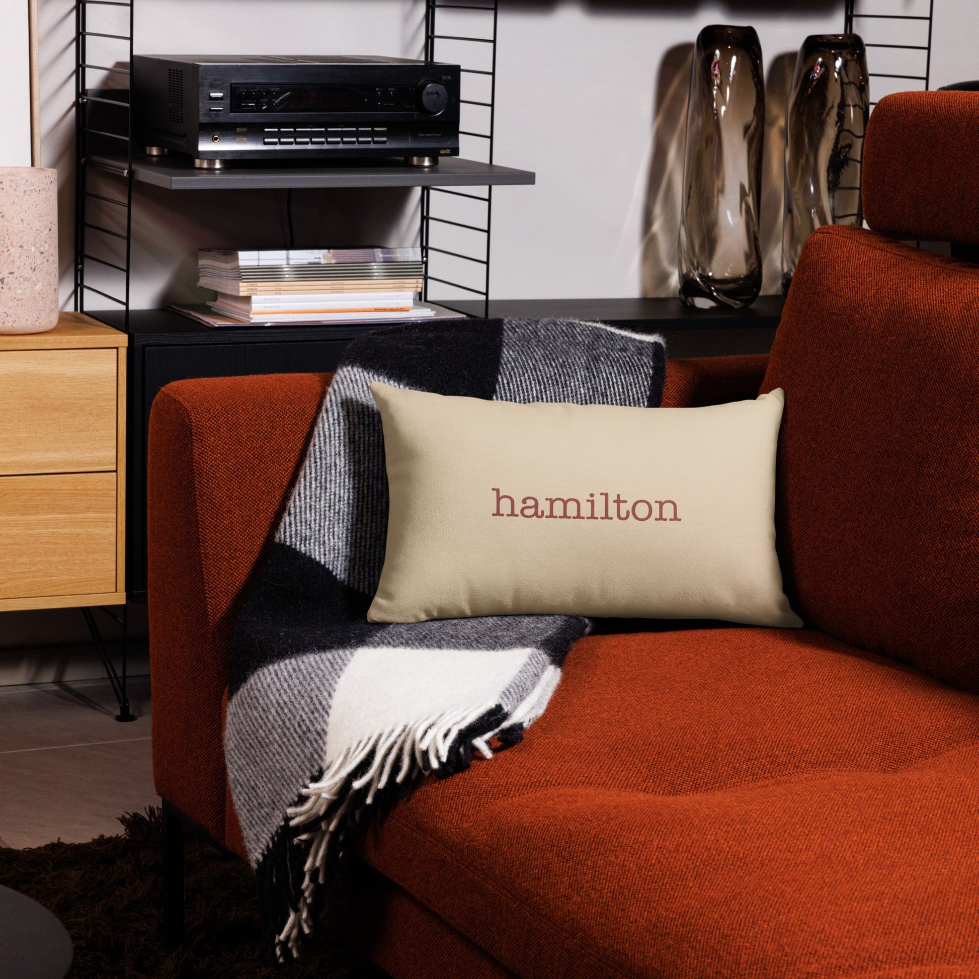 Typewriter Pillow - Terra Cotta • HAV Havana • YHM Designs - Image 03