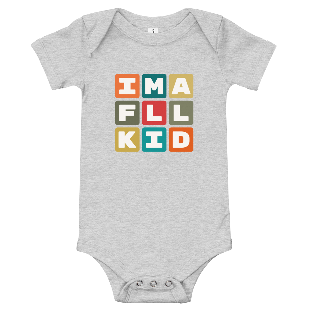 Baby Bodysuit - Colourful Blocks • FLL Fort Lauderdale • YHM Designs - Image 02