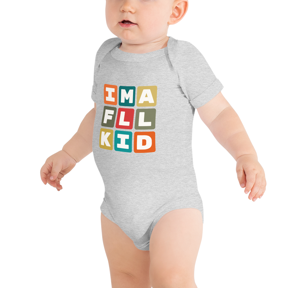 Baby Bodysuit - Colourful Blocks • FLL Fort Lauderdale • YHM Designs - Image 03