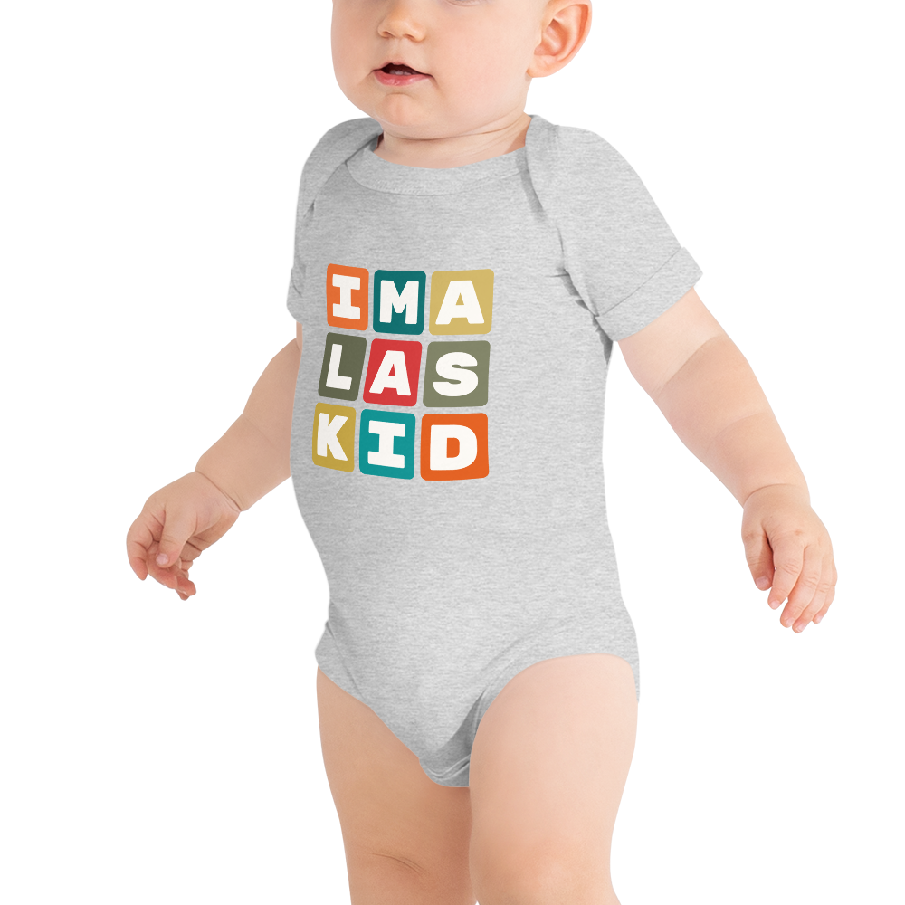 Baby Bodysuit - Colourful Blocks • LAS Las Vegas • YHM Designs - Image 03