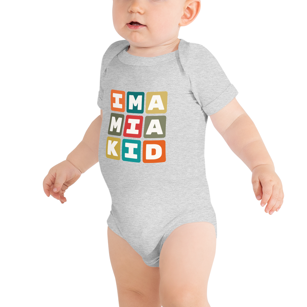 Baby Bodysuit - Colourful Blocks • MIA Miami • YHM Designs - Image 03