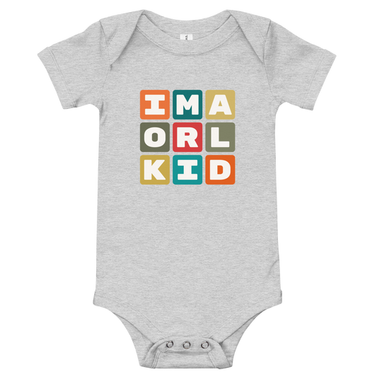 Baby Bodysuit - Colourful Blocks • ORL Orlando • YHM Designs - Image 02