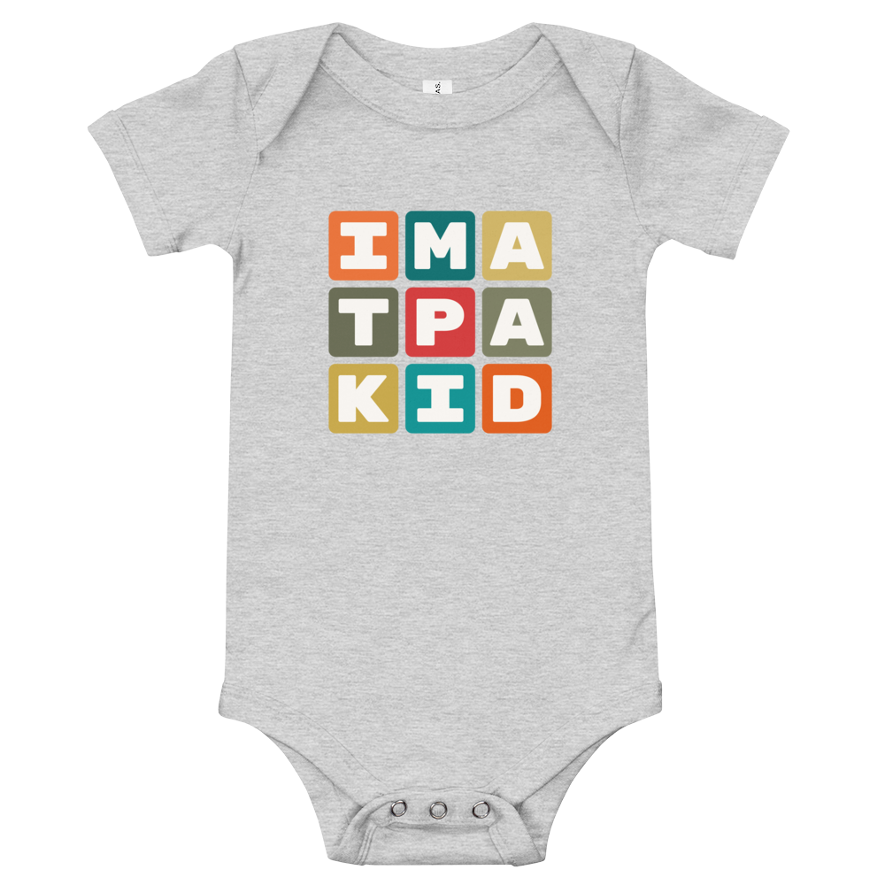 Baby Bodysuit - Colourful Blocks • TPA Tampa • YHM Designs - Image 02