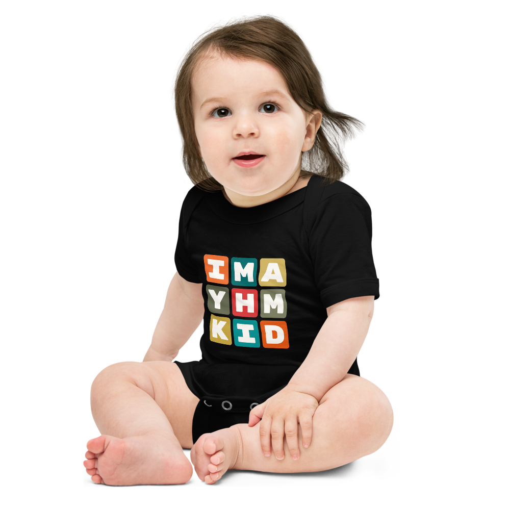 Baby Bodysuit - Colourful Blocks • YHM Hamilton • YHM Designs - Image 04