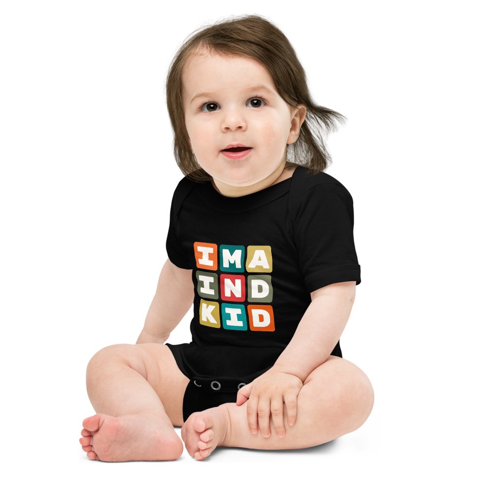 Baby Bodysuit - Colourful Blocks • IND Indianapolis • YHM Designs - Image 04