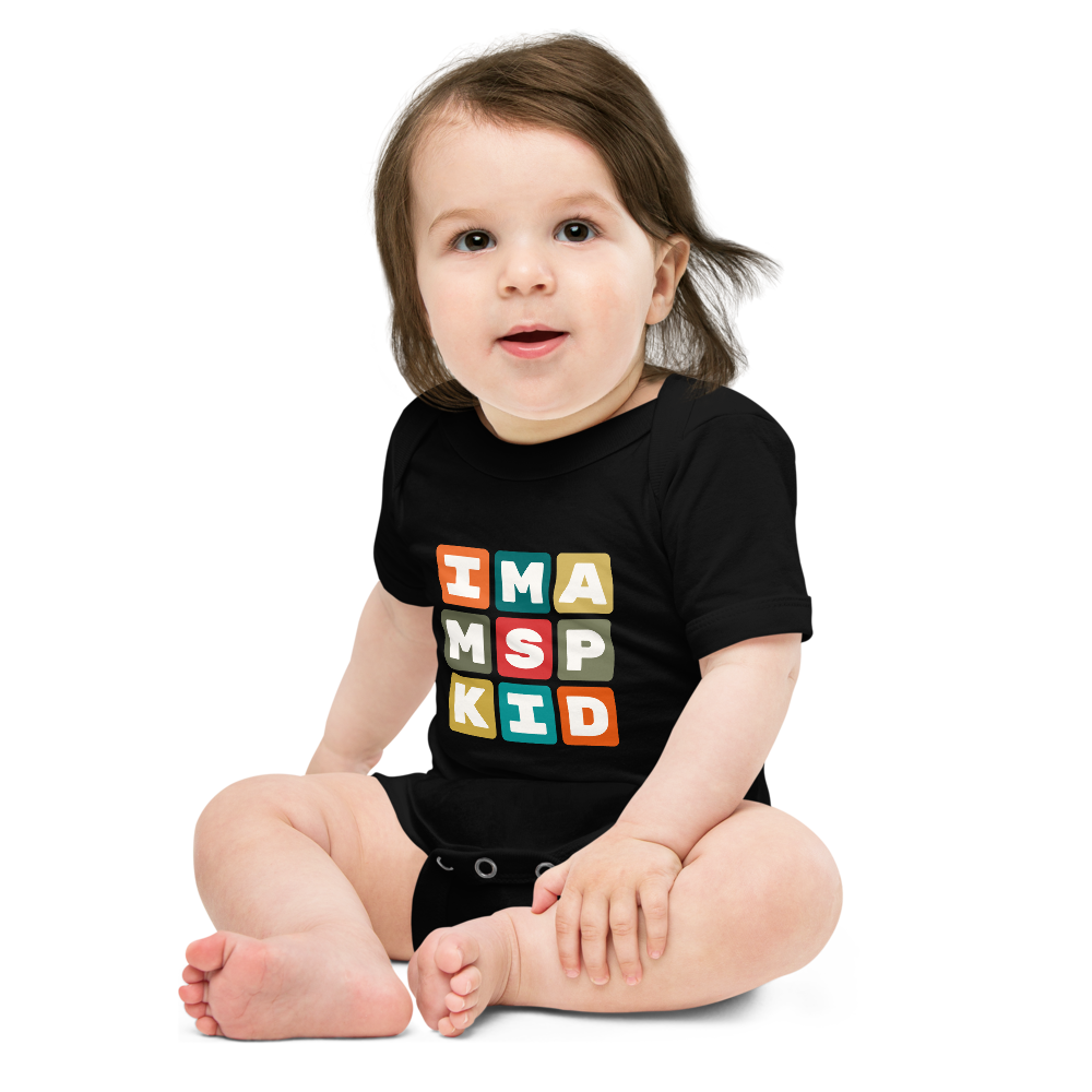 Baby Bodysuit - Colourful Blocks • MSP Minneapolis • YHM Designs - Image 04