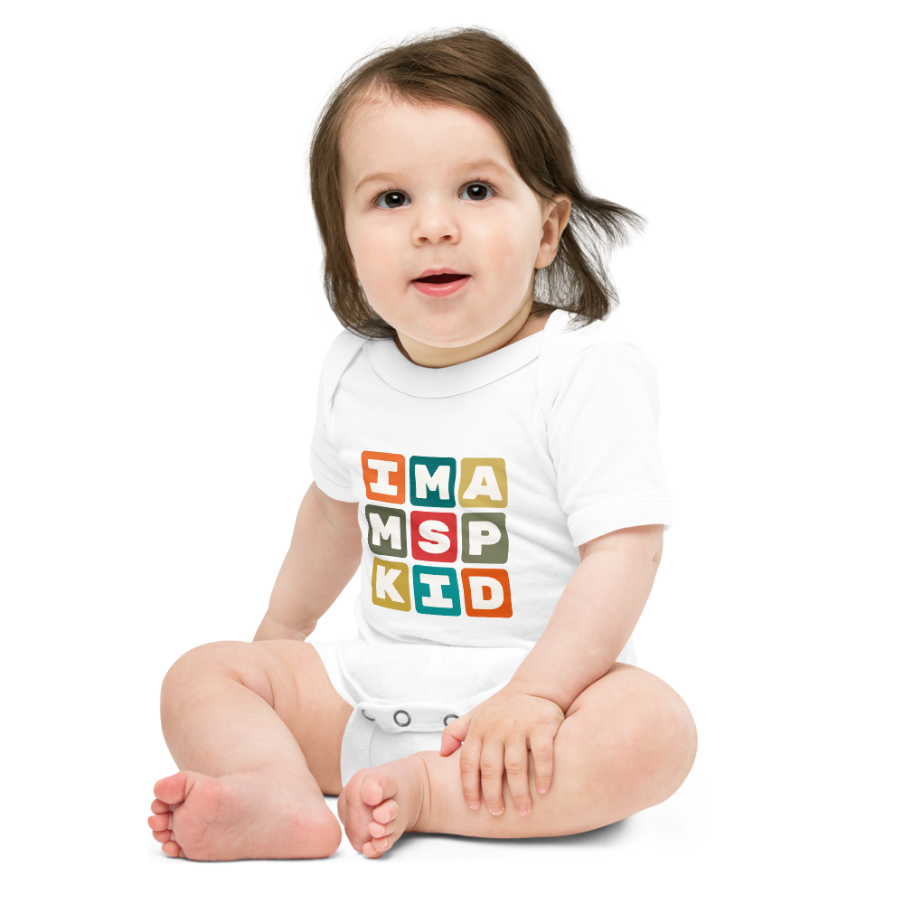 Baby Bodysuit - Colourful Blocks • MSP Minneapolis • YHM Designs - Image 05