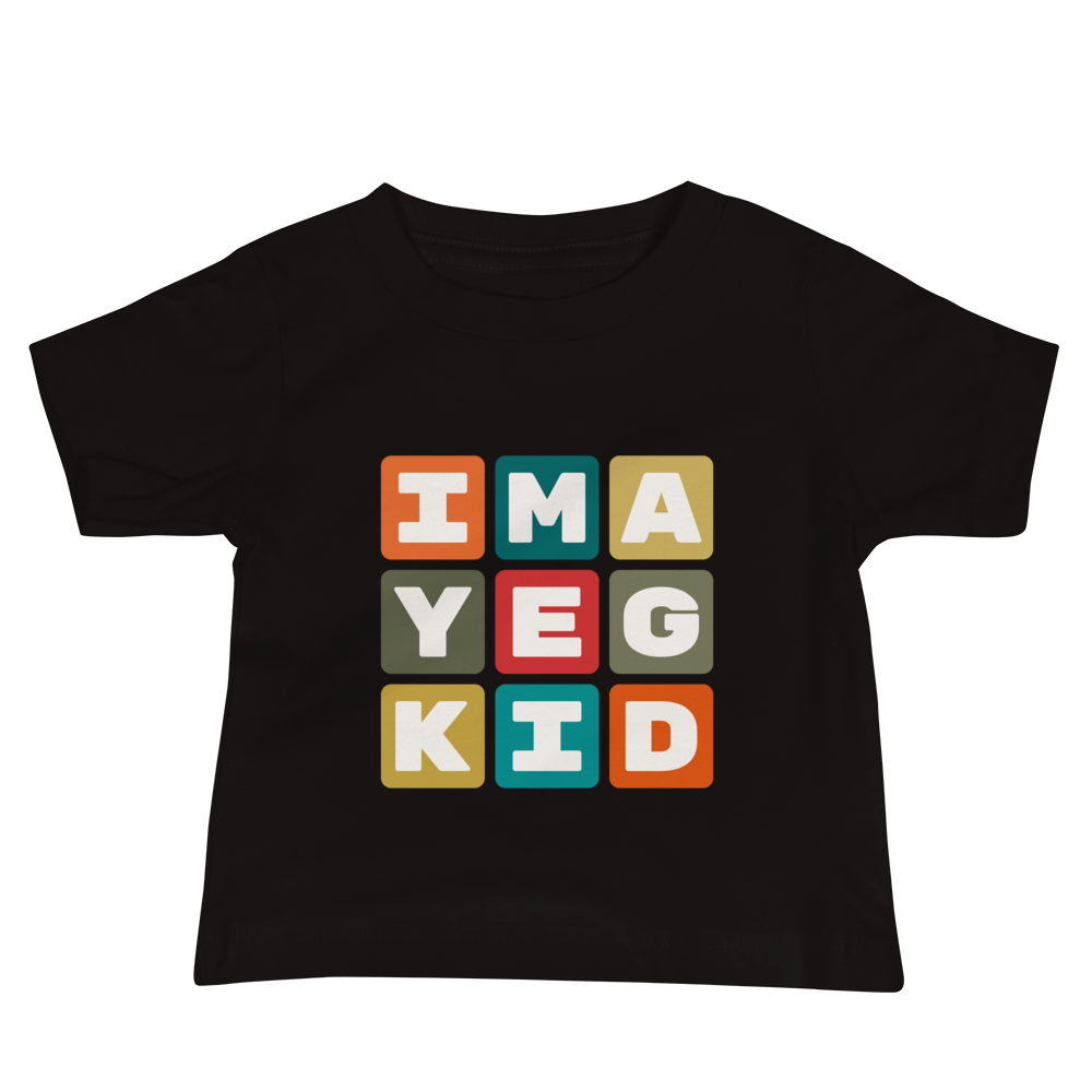 Baby T-Shirt - Colourful Blocks • YEG Edmonton • YHM Designs - Image 02
