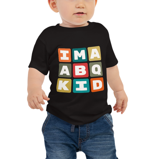 Baby T-Shirt - Colourful Blocks • ABQ Albuquerque • YHM Designs - Image 01