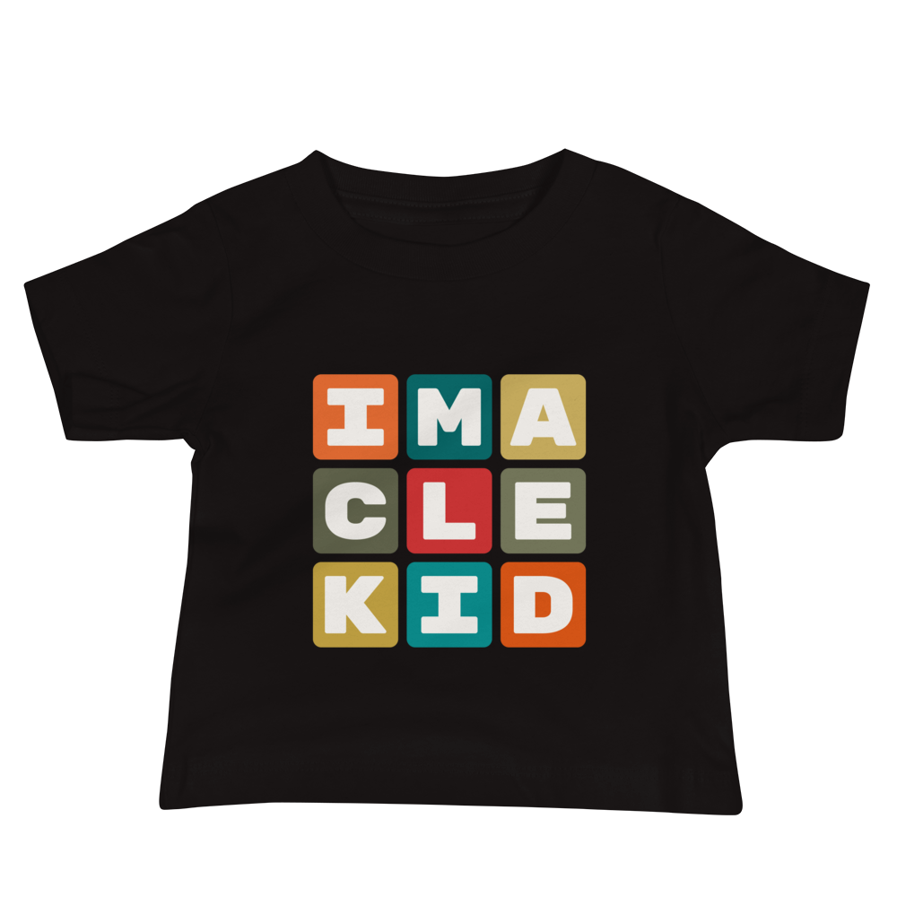 Baby T-Shirt - Colourful Blocks • CLE Cleveland • YHM Designs - Image 02