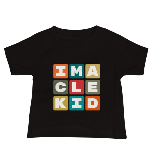 Baby T-Shirt - Colourful Blocks • CLE Cleveland • YHM Designs - Image 02