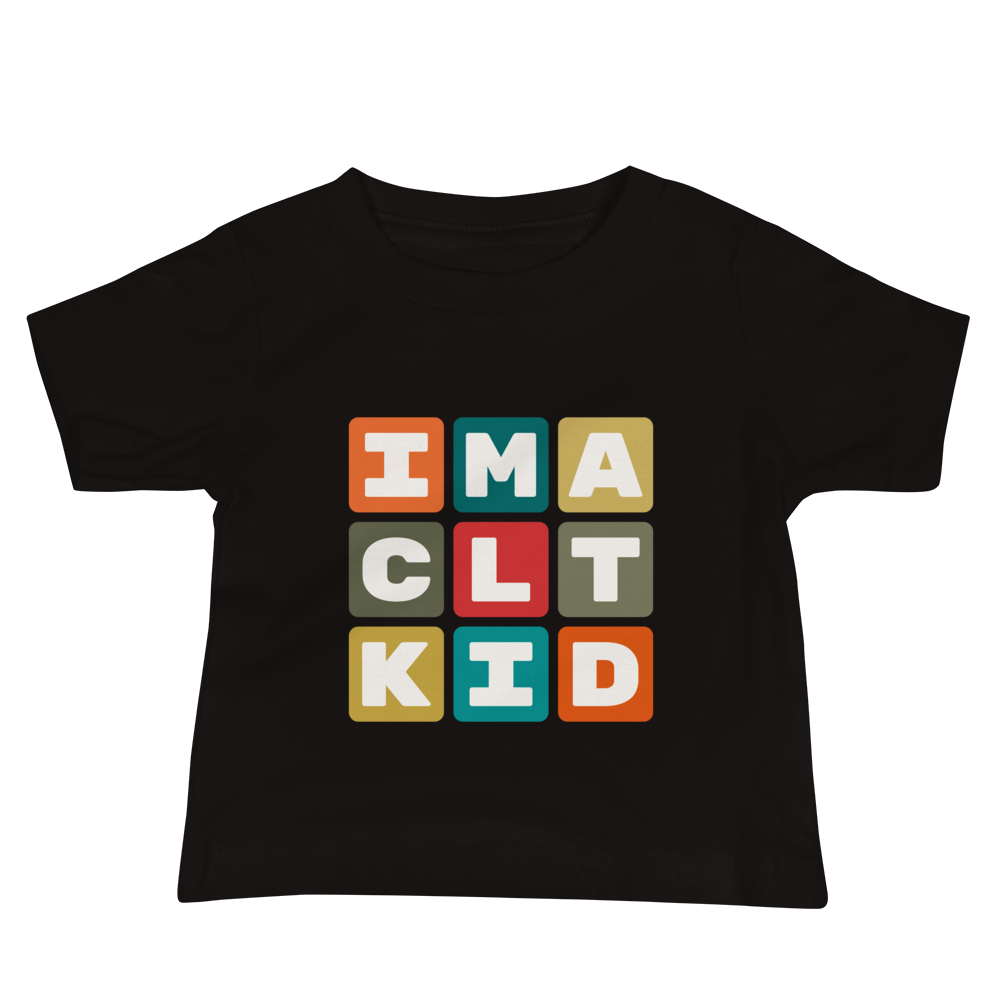 Baby T-Shirt - Colourful Blocks • CLT Charlotte • YHM Designs - Image 02