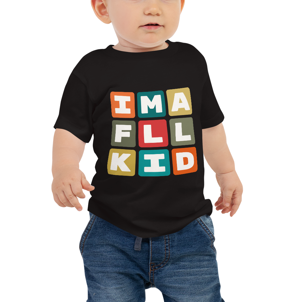 Baby T-Shirt - Colourful Blocks • FLL Fort Lauderdale • YHM Designs - Image 01