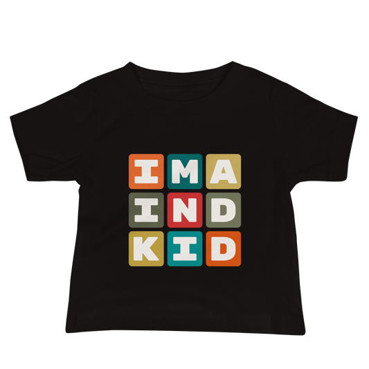 Baby T-Shirt - Colourful Blocks • IND Indianapolis • YHM Designs - Image 02
