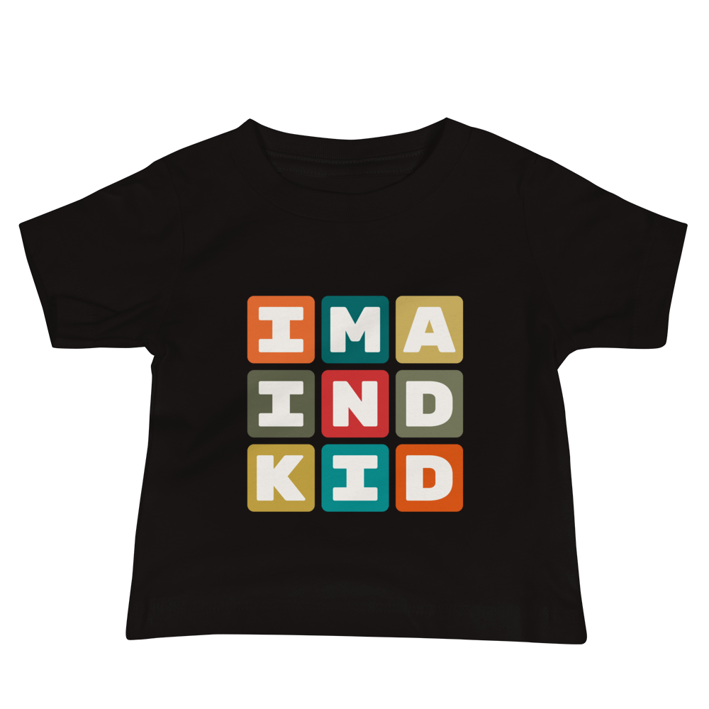 Baby T-Shirt - Colourful Blocks • IND Indianapolis • YHM Designs - Image 02