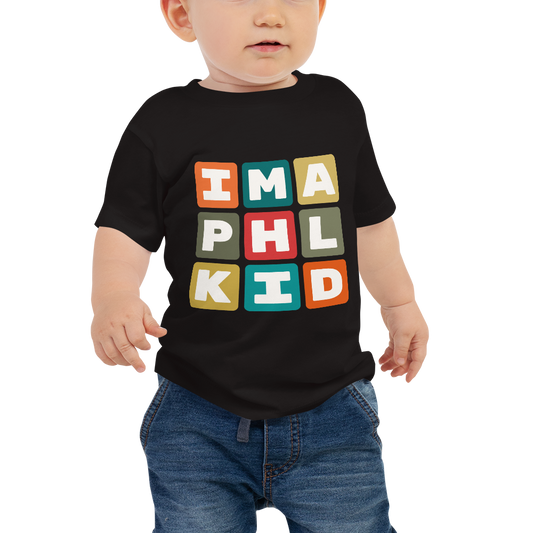 Baby T-Shirt - Colourful Blocks • PHL Philadelphia • YHM Designs - Image 01