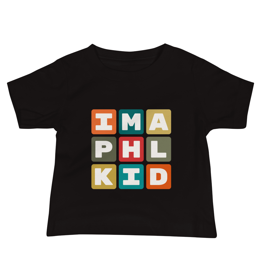 Baby T-Shirt - Colourful Blocks • PHL Philadelphia • YHM Designs - Image 02