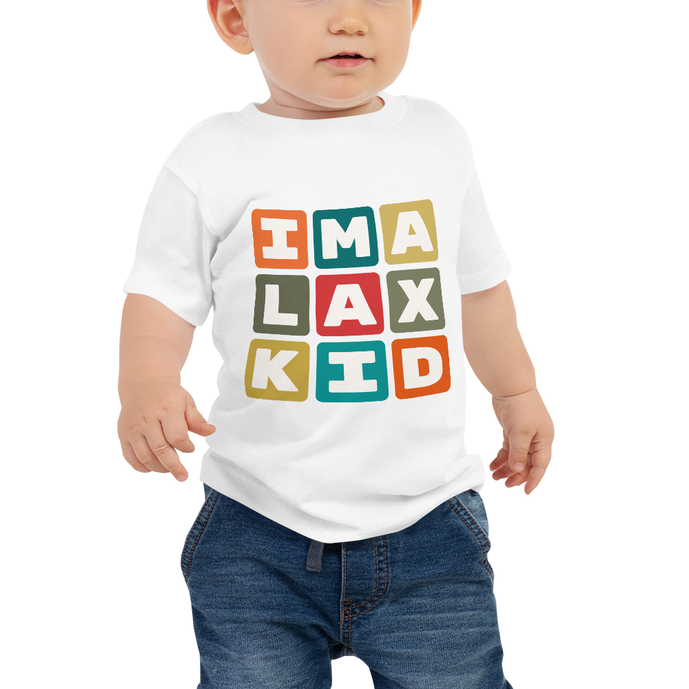 Baby T-Shirt - Colourful Blocks • LAX Los Angeles • YHM Designs - Image 03