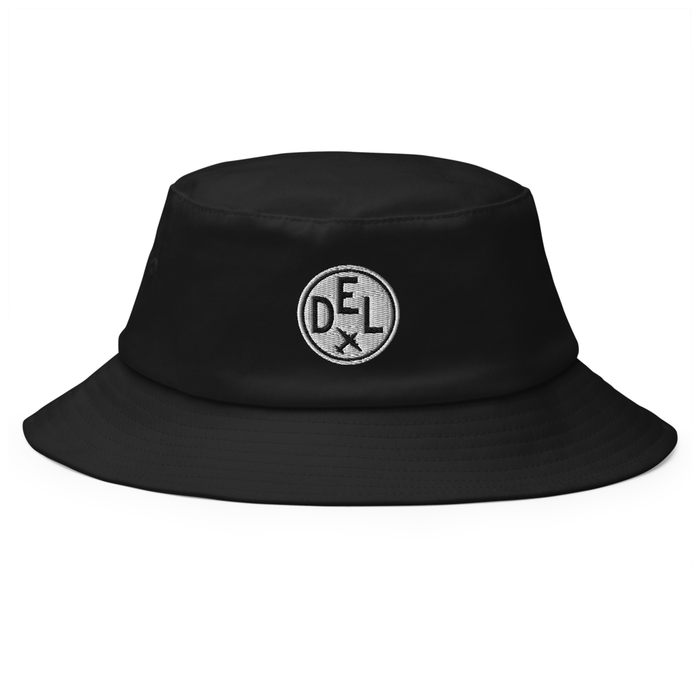 Roundel Bucket Hat - Black & White • DEL Delhi • YHM Designs - Image 01