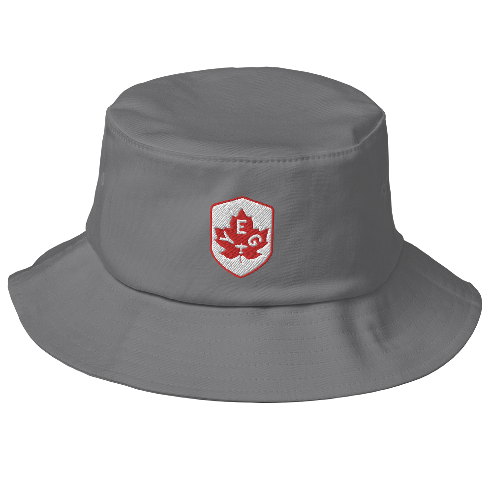 Maple Leaf Bucket Hat - Red/White • YEG Edmonton • YHM Designs - Image 08