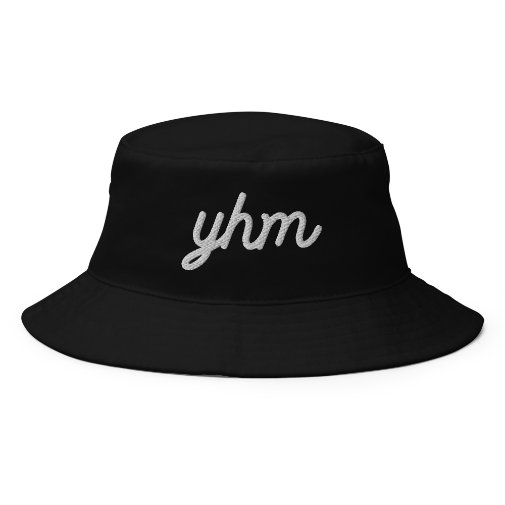Vintage Script Bucket Hat • YHM Hamilton • YHM Designs - Image 01