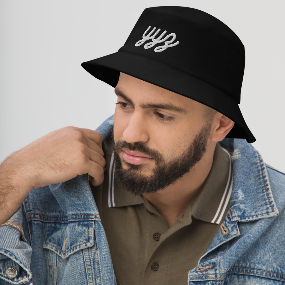 Vintage Script Bucket Hat • YYZ Toronto • YHM Designs - Image 03