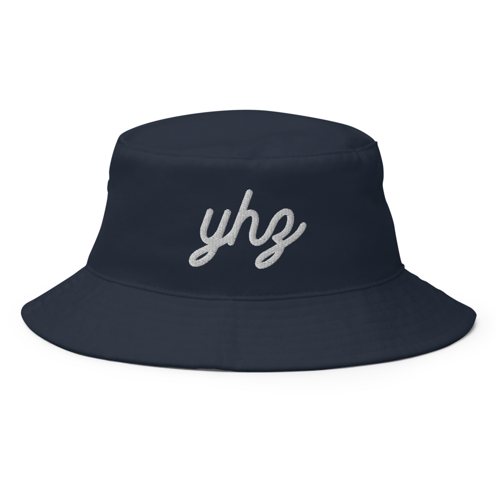 Vintage Script Bucket Hat • YHZ Halifax • YHM Designs - Image 07