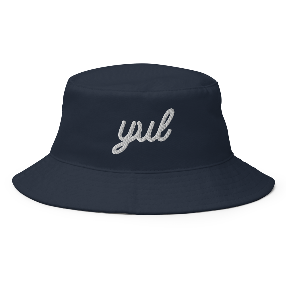 Vintage Script Bucket Hat • YUL Montreal • YHM Designs - Image 07