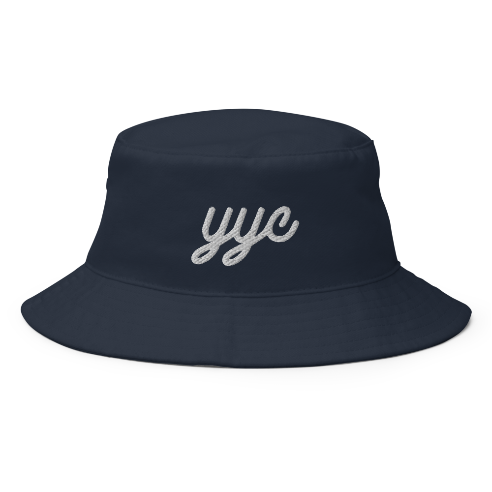 Vintage Script Bucket Hat • YYC Calgary • YHM Designs - Image 07