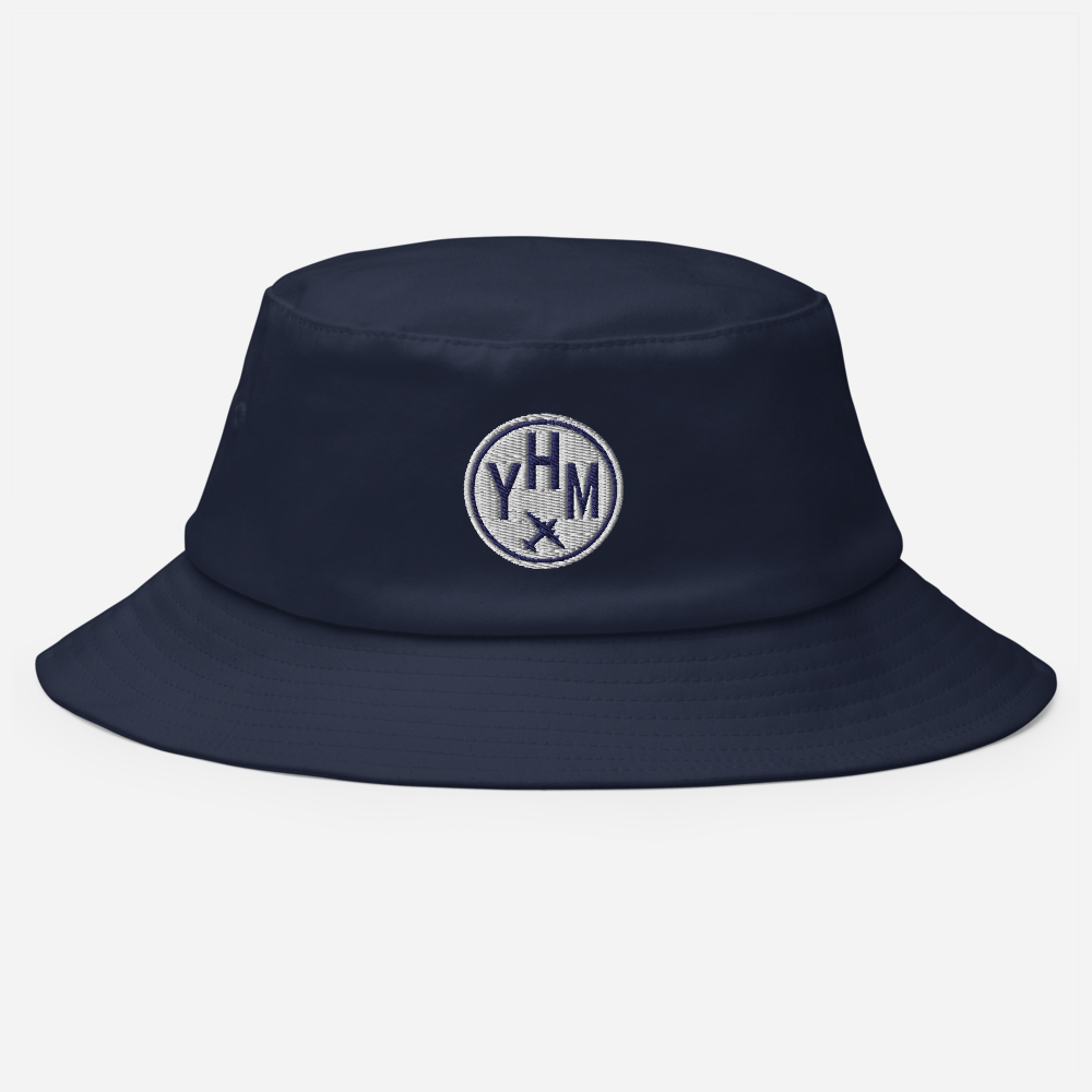 Roundel Bucket Hat - Navy Blue & White • YHM Hamilton • YHM Designs - Image 02