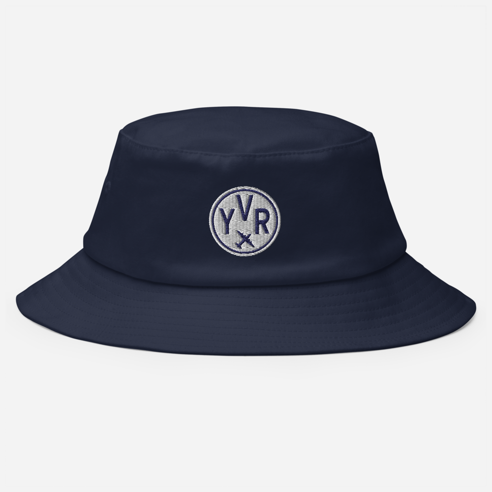 Roundel Bucket Hat - Navy Blue & White • YVR Vancouver • YHM Designs - Image 02