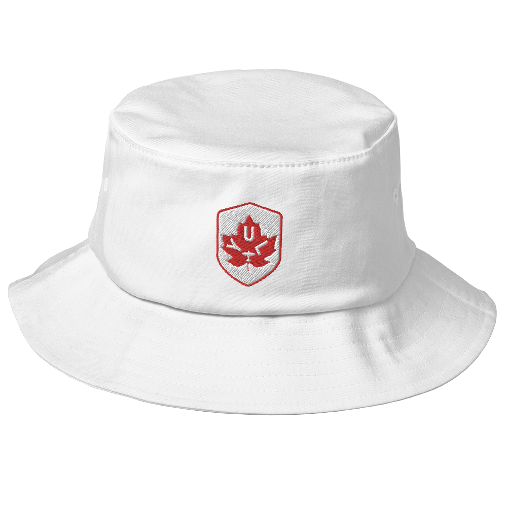 Maple Leaf Bucket Hat - Red/White • YUL Montreal • YHM Designs - Image 09