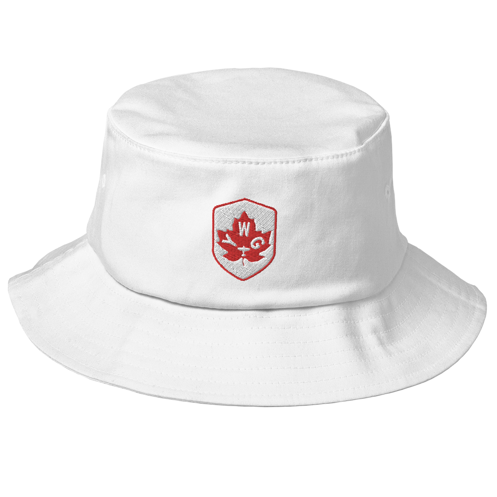Maple Leaf Bucket Hat - Red/White • YWG Winnipeg • YHM Designs - Image 09