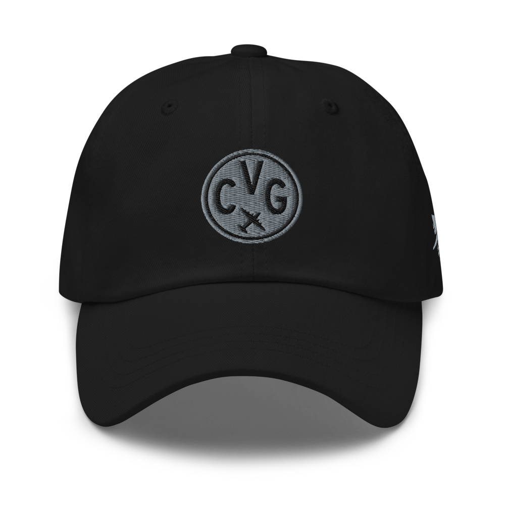 Roundel Baseball Cap - Grey • CVG Cincinnati • YHM Designs - Image 05