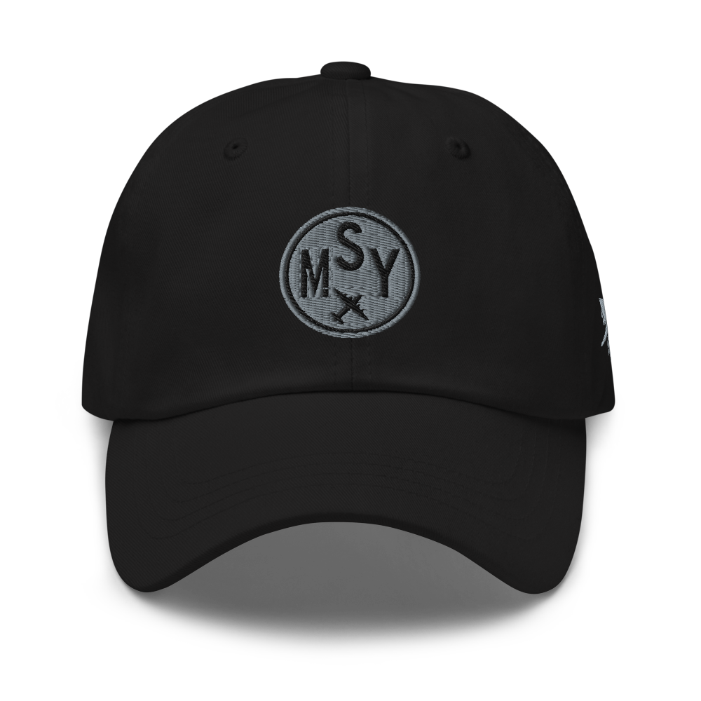 Roundel Baseball Cap - Grey • MSY New Orleans • YHM Designs - Image 05