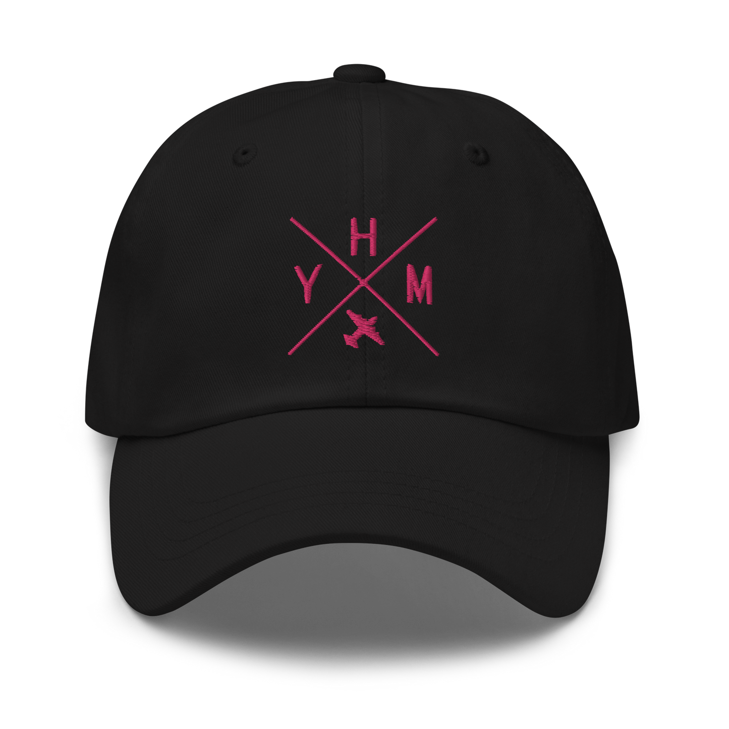 Crossed-X Classic Baseball Cap • Pink Embroidery