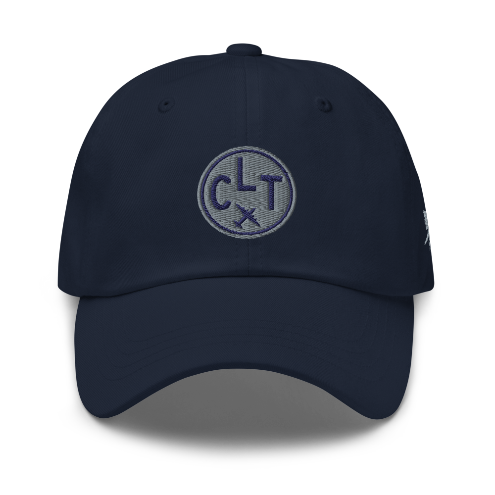 Roundel Baseball Cap - Grey • CLT Charlotte • YHM Designs - Image 09