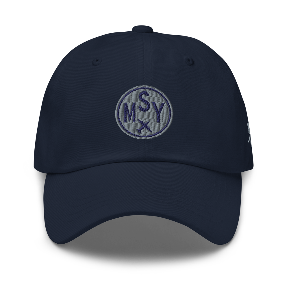 Roundel Baseball Cap - Grey • MSY New Orleans • YHM Designs - Image 09