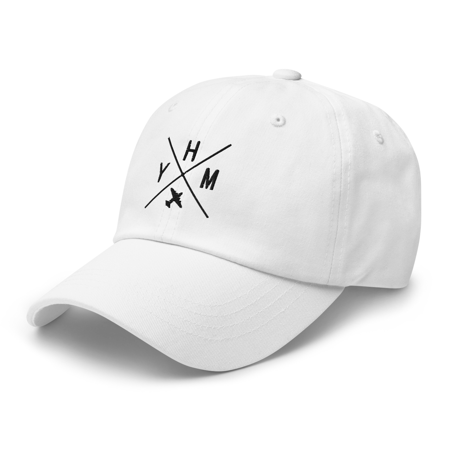 Crossed-X Classic Baseball Cap • Black Embroidery