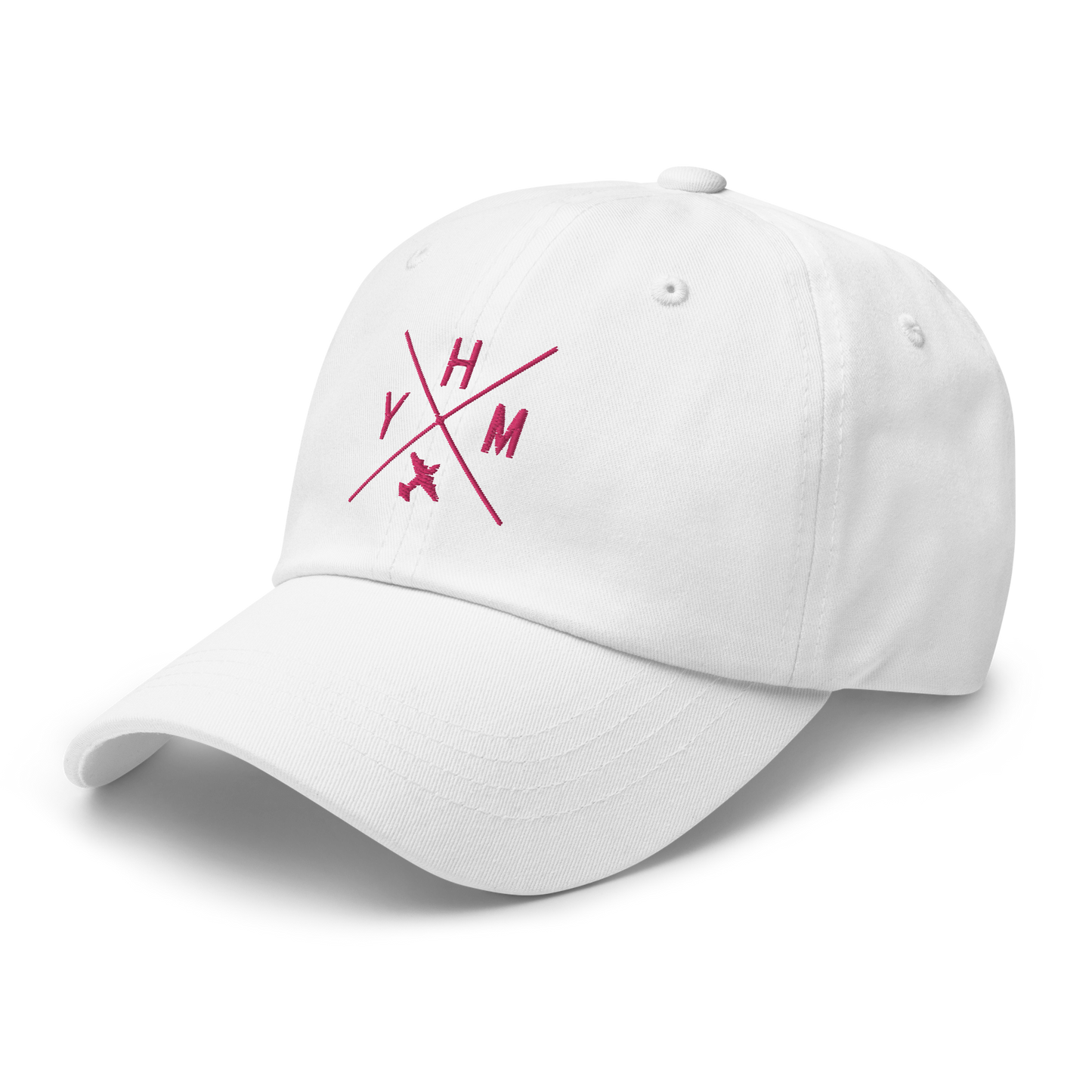 Crossed-X Classic Baseball Cap • Pink Embroidery