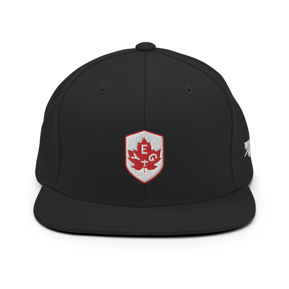 Maple Leaf Snapback Hat - Red/White • YEG Edmonton • YHM Designs - Image 06