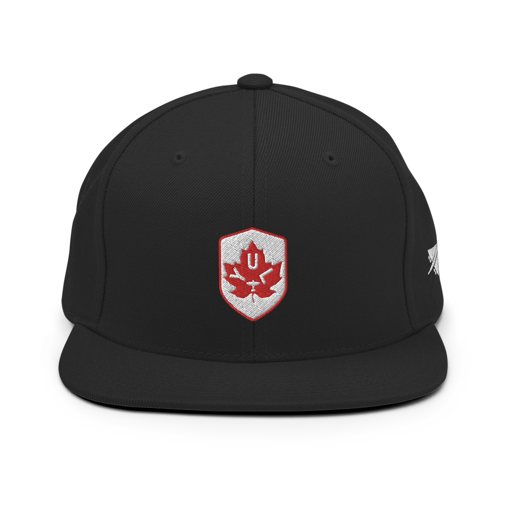 Maple Leaf Snapback Hat - Red/White • YUL Montreal • YHM Designs - Image 06