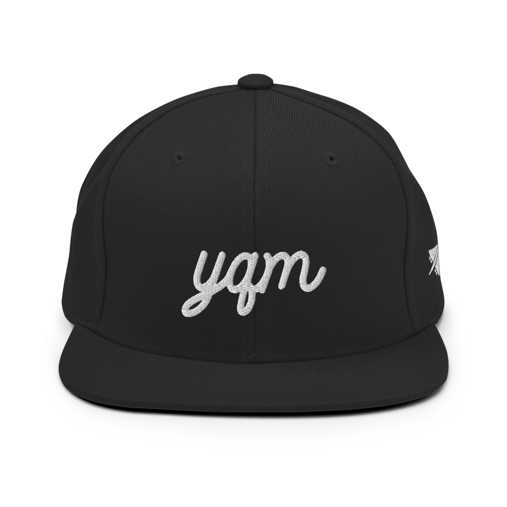 Vintage Script Snapback Hat • YQM Moncton • YHM Designs - Image 08